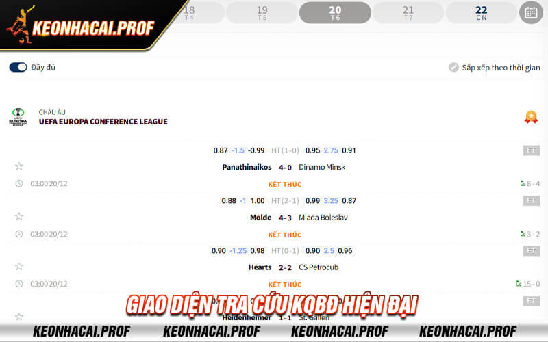 Giao dien tra cuu KQBD hien dai Giao diện tra cứu KQBĐ hiện đại